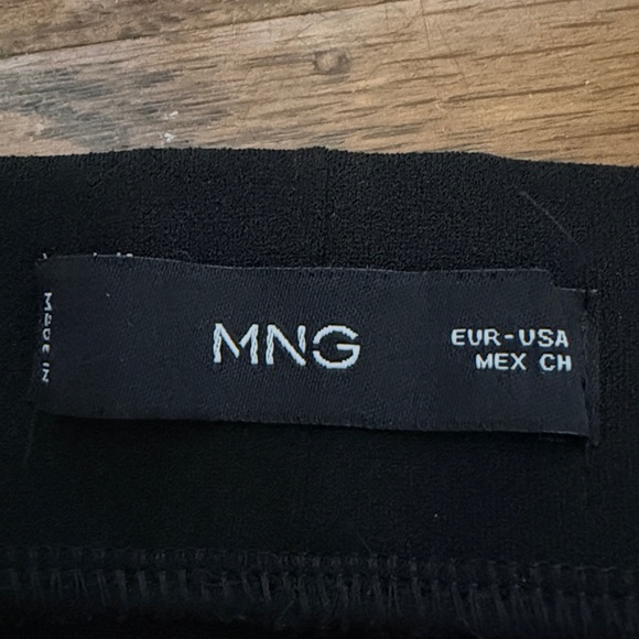 Mango Elegant Black Wide-Leg Trousers Size S - Picture 7 of 13